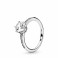 PANDORA Clear Sparkling Crown ring